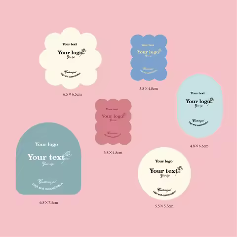 Personalized Custom Logo Sticker Thank You Label Bonding Party Gift Box Packaging Product Sticker Pr