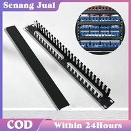 Cable Carding Rack / 1u19 Inch 24 Slots Wire Management Line Rack