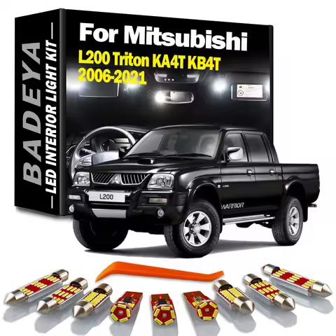 BADEYA 11Pcs LED Interior Light Kit For Mitsubishi L200 Triton KA4T KB4T 2006-2010 2011 2012 2021 Ca