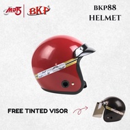 SIAP TINTED VISOR TOPI BKP88 Motorcycle Helmet Topi Moto Dewasa + Tinted Visor MS88