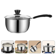 【AA NEW】 Small Sauce Pan with Lid Mini Saucepan Stainless Steel Non Stick Cooking Pots Lids Plastic
