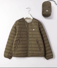 🇯🇵Danton軍綠色圓領防風防水尼龍羽絨外套綿服