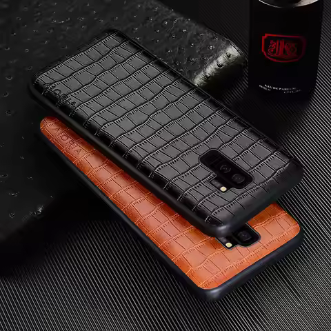 Leather Case For Samsung Galaxy S9 S8 Plus Premium PU Slim Fit Design Unti-Scratch Protective Back C