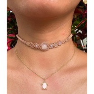 Gradient Braille Necklace Macrame Choker boho bohemian necklace