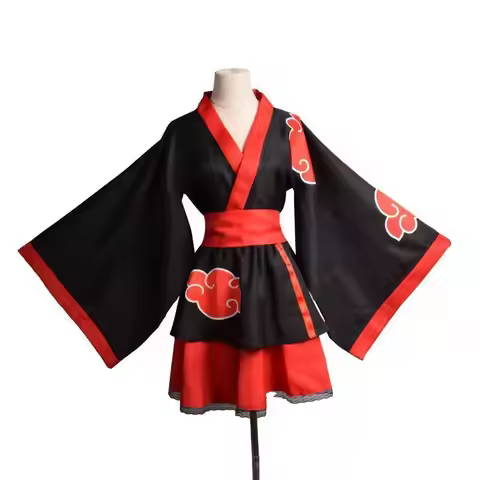 Naruto Shippuden Anime Peripheral Clothing Cosplay Kimono Hyuga Akatsuki Organization Uzumaki Naruto
