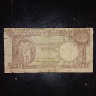 uang kuno indonesia seri hewan 500 rupiah harimau macan 1957