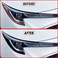 SlickMod PreCut Vinyl Smoke Tint for 2020-2021 Toyota Corolla Headlight (2. Amber Sidemarker Delete,