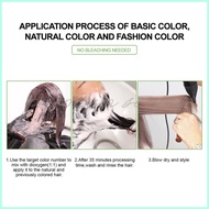 ♖ Bremod Premium Cocoa Butter Hair Color Dyed Cream Fashion Light Ash Gray Brown Rose 0.00 Dust 100