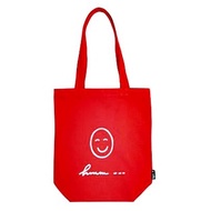agnes b French Smile Canvas Bag Red