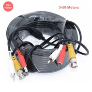 AHD Surveillance CCTV Camera BNC Coaxial Video Cable Audio Power 3 in 1 BNC RCA DC Cord Cables 5/10/15/20/30/40/50M