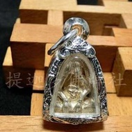 【提迦多佛牌社】龍婆坤 20年 純銀 火箭頭 六手 必達 必打 遮臉 掩面 泰國 佛牌 正偏財