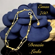Rantai tangan emas750 tulen