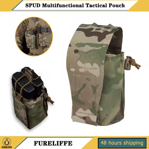 Multi-Purpose SPUD Pouch Soft Gun Adjust Elastic Rope 762 556 Magazine Stand Radio GP Bag Fit Tactic