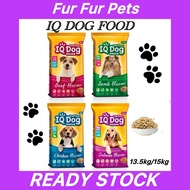 IQ Dog Dry Food 13.5kg/15kg Salmon / Lamb/Chicken Makanan Anjing