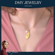 DMY Jewelry Rantai Leher Perempuan/Gold 916 Original Malaysia/Fashion Feather Pendant/Rantai Leher P