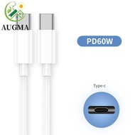 AUGMA Type C Cable Male to Male Mobile Phone 1m/1.5m/2m USB C Wire Data Line Sync Wire Digital Cable