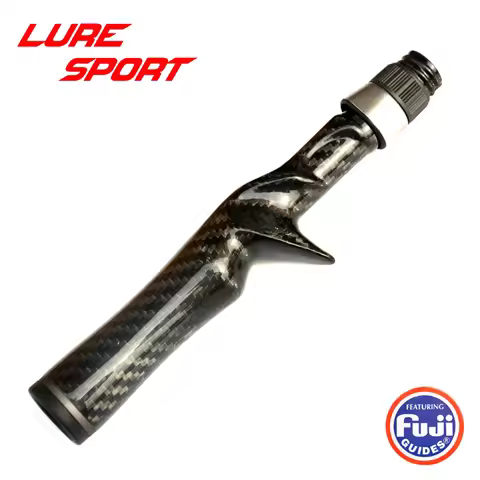 LureSport 3K woven Carbon Unibody 18cm Cast Spin Reel Seat Grip handle FUJI DPS16 Nut Rod Building c