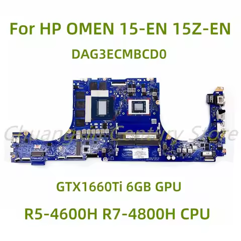 Suitable for HP OMEN 15-EN 15Z-EN laptop motherboard DAG3ECMBCD0 with R5-4600H R7-4800H CPU GTX1660T