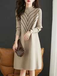 Glamorous Drill Knitted Long Dress
