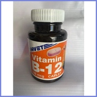 ☸ ☌ ⚽︎ B-12 CAPLET 100mcg,  bottle(Arvet) for gamefowls