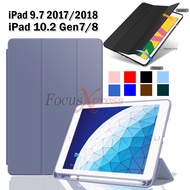 Smart Case เคส iPad 9.7 2017 2018  iPad 10.2 Gen 7 8 9 มีช่องเสียบปากกา ไอแพด case