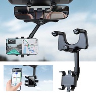 Mobile Phone Holder on Car Mirror Phone Holder Universal Adjustable Rearview Car Mirror