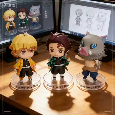 Good Smile Nendoroid Demon Slayer GSC Kamado Nezuko Tanjirou Uzui Tengen Hashibira Inosuke Agatsuma 