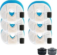 BloomBloomme 6 Pack Replacement Filters for 0.9gal/115oz/3.4L Cat Water Fountain Multi-layer Filtrat