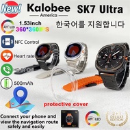 Original SK7 Ultra Smart Watch For Samsung Galaxy 7 1:1 47mm Real Screws Wireless Charger Sports Blu