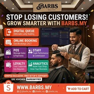 BARBS.my | Sistem POS Barbershop + QR Queue + Booking + Loyalty + Inventory