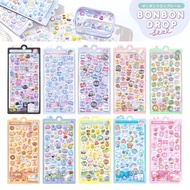 Japanese Style Solid Three-Dimensional 3D Crystal Rainbow Embossed Sticker Waterproof Cartoon Cute W