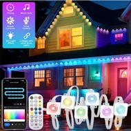 IP67 Permanent Outdoor Eaves LED Lights Waterproof RGB String Lights DIY Scene Christmas Birthday Ho