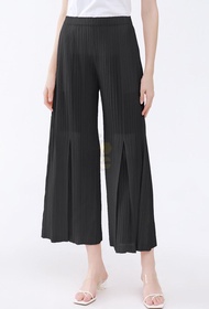 ✣ Aiden001 Average Size Summer Thin Trousers Slit Casual Pants Womens Stretch Slimming Leg Solid Col