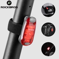 [Free Shipping]  ROCKBROS Bike Tail Light MTB Road Bike Light Night Safe Warning LED Light Cycling Running Helmet Tail Light Bicycle Accessories