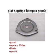 plat segitiga kampas ganda Honda grand Revo fi Blade Supra x 100cc