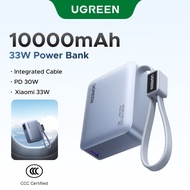 【CCC Certified】UGREEN Mini 33W 10000mAh Power Bank Xiaomi 33W PD30W USB-C*2+USB-A 3 Ports Output Bui