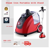 Steam Iron Portable Stand Type Garment Steamer Clothes Iron Seterika Stim Baju Pakaian Iron Baju Stim Iron Travel