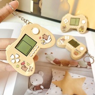 Mini Kapibara Handle Game Console Tetris Game Capybara Toy Keychain Small Gift
