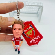 Soccer Trading Card Acrylic Keychain Arsenal Ødegaa