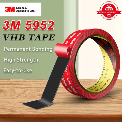 1 Roll Original 3M VHB Tape 5952 Double-Sided Tape Heavy Duty Industrial Mounting Acrylic Foam Tape 