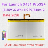 For Launch X431 PRO3S+ Battery 3.85V 27Wh 1ICP3/84/94-2 Rechargeable Batteries with Tracking Number 