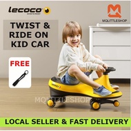 【MQLITTLESHOP】LECOCO Twist Car Swivel Car Ride on car Stroller Baby Walk Kids Tricycle Swing Car Kid