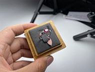 紅寶石藍寶石雙拼18K金戒指裸石寶石輕珠寶半寶石