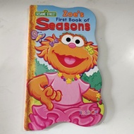 buku anak 123 Sesame Street Zoe 's First Book of Seasons in English