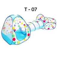 YG4 GROSIR MAINAN TENDA ANAK TEROWONGAN 4 IN 1 + KOLAM + RING BASKET MAINA