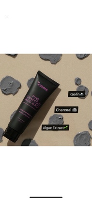 KEMASAN BARU! AZRINA PURE CHARCOAL MUD MASK Clay Mask | Azrina Charcoal Mask Mini Size