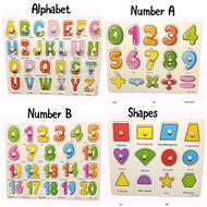 Wooden educational toy / wooden peg puzzle