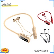 NICO Wireless Headphones Neck Cable Noise Canceling Headphones HIFI Stereo Sound Headphones Memory Card Player