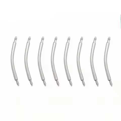 10PCS Curved Spring Bar Dia 1.5mm/1.8mm Watch Strap link Pins fits Width 16mm-24mm Watch Band Bracel