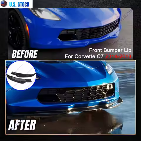 Corvette C7 Z06 2014-2019 Front Bumper Lip Splitter For Chevrolet Accessories Auto Exterior Modifica
